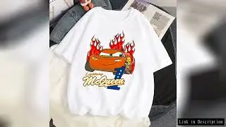 Women Vintage Jasmine Kawaii T-shirt Lightning McQueen Cars Graphic Printed Tshirt Unisex Casual T S