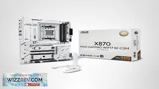 ASUS X870 MAX GAMING WIFI7 W AMD AM5 ATX Motherboard 8 layer White