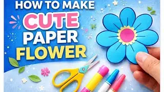 How To Make Paper Flower | Beautiful Paper Flower Making #diy #papercraft #viral