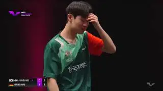 Oh Junsung vs Dang Qiu  MS R32  WTT Champions Doha 2026   World Table Tennis