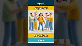 🇬🇧🇸🇪 scapegoat - syndabock : learn English : l&aring;t oss l&auml;ra oss engelska : vocabulary builder