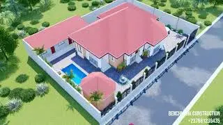 4 BEDROOM BUNGALOW DESIGN IN YAOUNDE #cameroon
