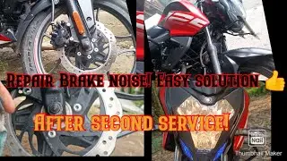 Bike brake calliper noise ! How to fix? Solution % Disk brake sound problem solved 👆