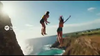 Прыжок со скалы в океан #вирусное видео