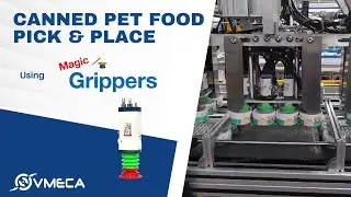 Reliable Pet Food Can Handling with Vacuum System | Packaging Automation | MV Magic Gripper (MV15)