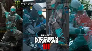 MW3 BBQ Operator ZERO CHILL(MONSTER ENERGY) Skin With Finishing Move|Call of Duty:Modern Warfare III