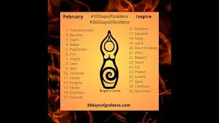 #30DaysofGoddess February Practice: Inspire (goddess magic, daily practice)