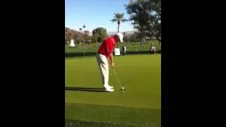 Cameron Beckman Putting with the First Foot