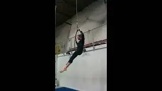 Aerial Hoop combination at vancouver circus school