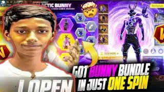 I finally got the #0001 Galaxy Bunny Bundle in Free Fire 😱🔥