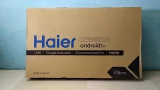 Haier 4K Android TV Unboxing LE43K6600UGA | Haier Smart LED 4K TV Unboxing And Review In Telugu