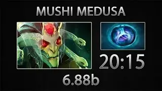 Dota 2 Medusa Fast Farm - Mushi - Linken's Sphere - 20:15 [6.88b]