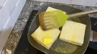 Bikin sandwich simple❗️menu sarapan pagi❤️