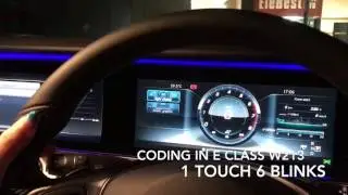 Coding in E Class W213, 1 Touch 6 Blinks