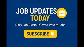 LIVE Jobs Alert 2025 | Today New Vacancies | Govt & Private Jobs | Full Details on Website
