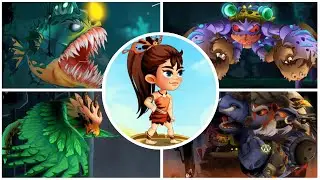 Adventures Game Jungle Girl All Bosses Fight - New Update