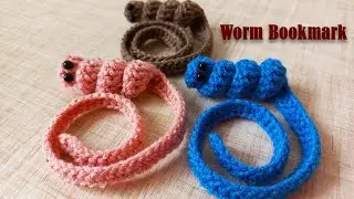 worm bookmark crochet | crochet bookmark tutorial | DIY bookmark