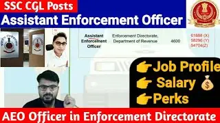 Assistant Enforcement Officer Job Profile & Salary 💰 | AEO Officer | Assistant Enforcement Officer