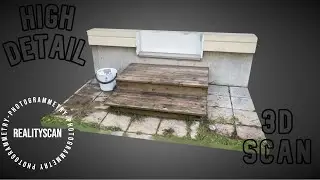 RealityScan Photogrammetry 3Dscan, Wooden Stairs [4K]