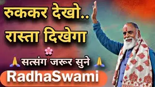 कभी-कभी रुकना समाधान होता है 🌸 राधा स्वामी महाराज जी 🙏 #radhaswami 