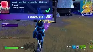 Hunt zombies or zombie chickens Fortnite