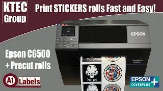 Print Stickers Fast - Epson Colour Label Printer- D6000  and D6500 - Labels-U-Print &reg; KTEC GROUP UK