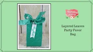 LAYERED LEAVES PARTY FAVOR BAG