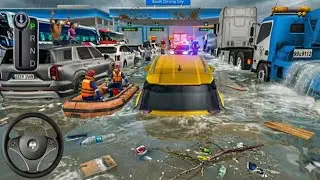My Ev kia Ev9 Car stuck flood in Highway city🌊Can I survive#2&ndash;3d driving class game 2026#cardriving 