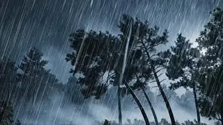 Natural Rain and Wind Sounds for Sleeping 🌧️💨 | Relaxing Rain Ambience
