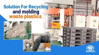 Plastic Recycling Solution: Compression Molding Waste Plastics into Industrial Pallets #recycling
