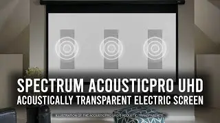♾️ Elite Screens Spectrum AcousticPro UHD Acoustically Transparent Electric Projector Screen