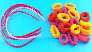 Best crafting Out of hair band & Hair rubber bands reuse idea | Amazing crafting