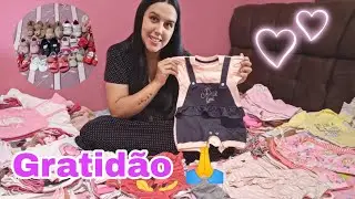 GANHEI MUITAS ROUPAS E SAPATOS PARA A BEBÊ , 🥰 TUDO DOAÇÃO MUITO FELIZ 🙏