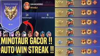 AUTO WIN ALWAYS!! MINOTAUR IS GOOD FOR PUSHING RANK IN MAGIC CHESS GOGO 2025!! #magicchessgogo