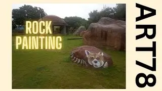 Rock Painting ll Big Rock park Painting ll Animal Painting