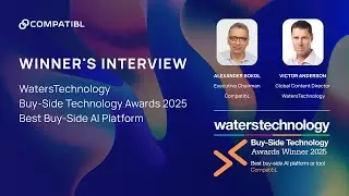 Best Buy-Side AI Platform Winner - CompatibL | WatersTechnology Buy-Side Technology Awards 2025