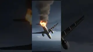 Unbelievable Plane Crash Simulation in 4K 😨 #planecrashes #crash