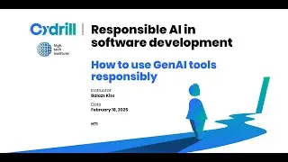 Webinar: The use of AI for code generation ‐ Balàzs Kiss (Cydrill)