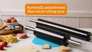 ✨ Scopri i nostri Mattarelli Antiaderenti in acciaio! 🍰 Non-Stick Stainless Steel Rolling Pins!