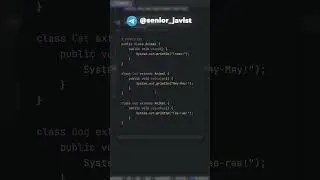 ПЕРЕОПРЕДЕЛЕНИЕ МЕТОДА в JAVA (OVERRIDE) 