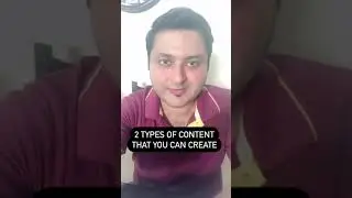 2 Types Of Content You Can Create | From MBA Silver Medalist | Shikhar Suri | #shorts