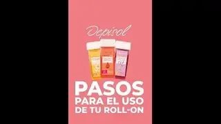 Roll on instrucciones de uso y limpieza.