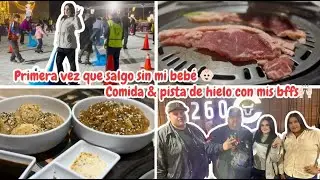 Comida & patinando en hielo con mis amigos 🍲⛸️ // VLOG