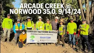 Arcade Creek Cleanup @ Norwood Ave. 35.0, 9/14/24
