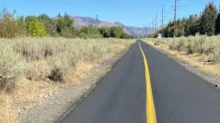 Beautiful scenery on bike path Ketchum