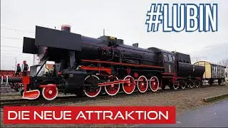Polen - Die neue Attraktion der Stadt Lubin | Güterzug-Dampflokomotive Baureihe 52 - Ausstellung