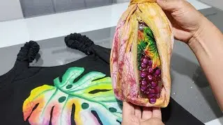 Craquelado sobre tela casero.