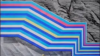 Artwork TIMELAPSE  SoundScape Variation XII &frasl; C. Deep Morellet #painting #art  Vibes