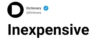 Inexpensive Meaning In English