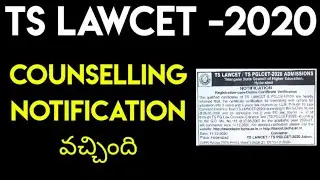 TS LAWCET & PGLCET 2020 COUNSELLING NOTIFICATION OUT | Full details by Krishna's tutorials |